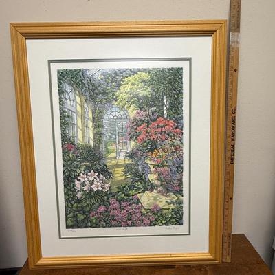 Framed Art: Lithograph of "Conservatory 4" by Arthur Byrne