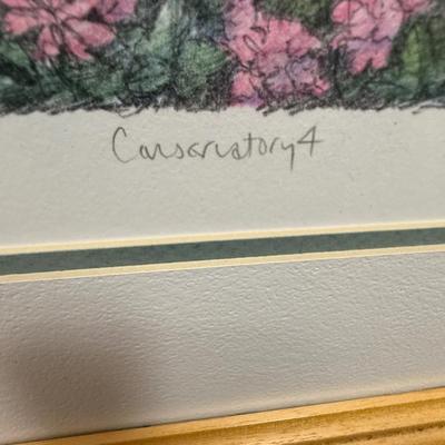 Framed Art: Lithograph of "Conservatory 4" by Arthur Byrne