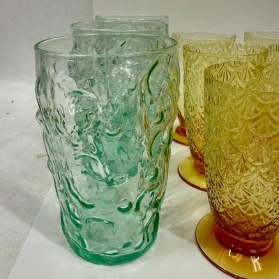 Mixed Vintage Colored Glass various sizes & styles some glow in the dark