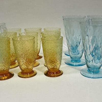 Mixed Vintage Colored Glass various sizes & styles some glow in the dark
