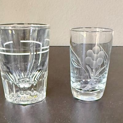 (4) Cordial and Shot Glass Lot