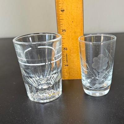 (4) Cordial and Shot Glass Lot