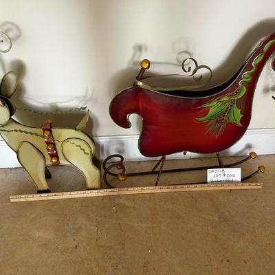 Wonderful Christmas Decor/Reindeer & Sleigh!