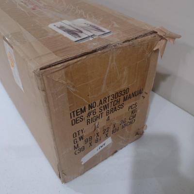 Single Box of 4pcs #6 Switch Manual Model Train Track