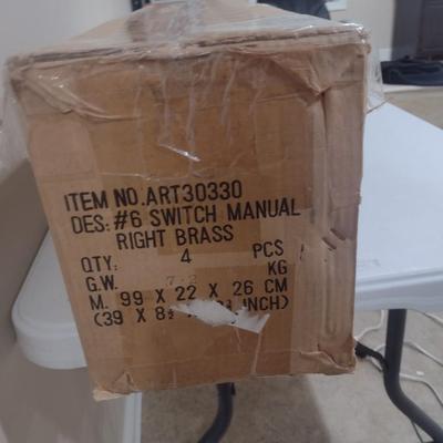 Single Box of 4pcs #6 Switch Manual Model Train Track