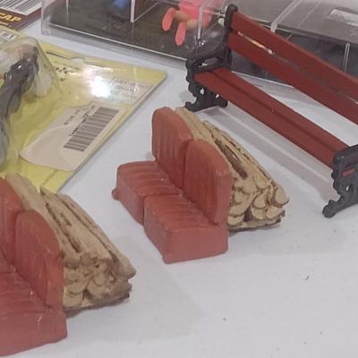 Collection of Scale Model People and Furniture (B)
