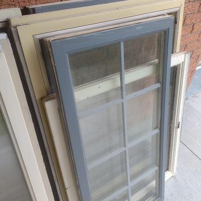 Collection of Window Frames Various Sizes and Types