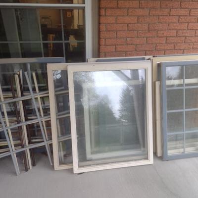Collection of Window Frames Various Sizes and Types