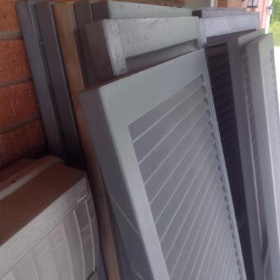 Collection of Solid Wood Shutters Similar Style and Size