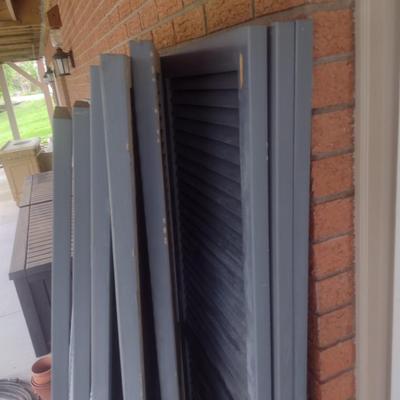 Collection of Solid Wood Shutters Similar Style and Size