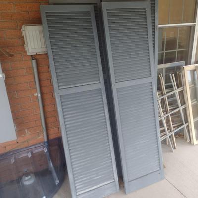 Collection of Solid Wood Shutters Similar Style and Size