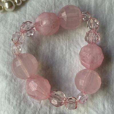 Pearl, pink jewelry, plus