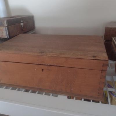 Collection of Wooden Storage and Cigar Boxes