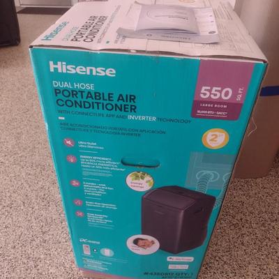 Hisense Full Room Dual Hose Portable Air Conditioner 550 SQ Ft Capacity
