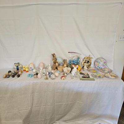 Spring/Easter Home Decor Includes Marble Stone Eggs (G-JS)