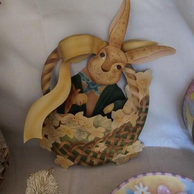 Spring/Easter Home Decor Includes Marble Stone Eggs (G-JS)