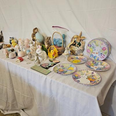 Spring/Easter Home Decor Includes Marble Stone Eggs (G-JS)