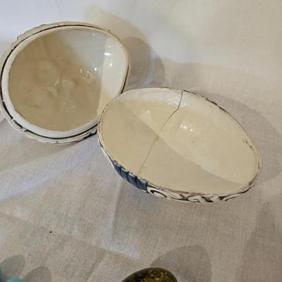 Spring/Easter Home Decor Includes Marble Stone Eggs (G-JS)