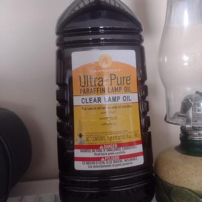 Oil Lantern with Clear Lamp Oil