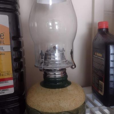 Oil Lantern with Clear Lamp Oil