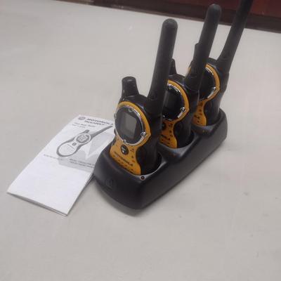 Set of Three Motorola Talkabout Two-Way Radios with Charger