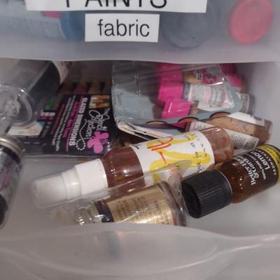 Collection of Craft Accessories, Stickers, Letters, Etc. Includes Storage Containers (#2)