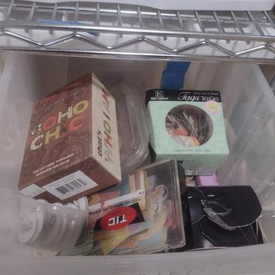 Collection of Craft Accessories, Embellishments, Etc. Includes Storage Containers (#6)