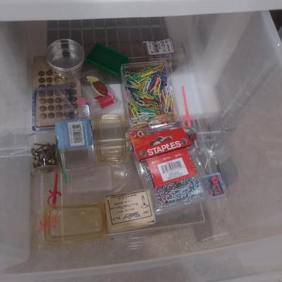 Collection of Craft Accessories, Embellishments, Etc. Includes Storage Containers (#6)