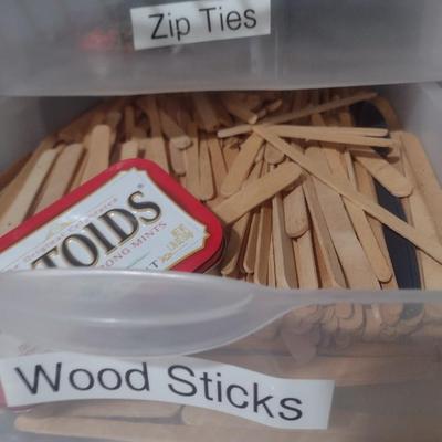 Collection of Craft Accessories, Brushes Etc. Includes Storage Containers (#7)