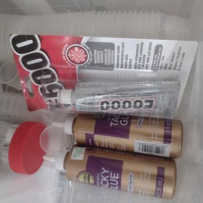 Collection of Craft Accessories, Punches, Tools Etc. Includes Storage Containers (#11)