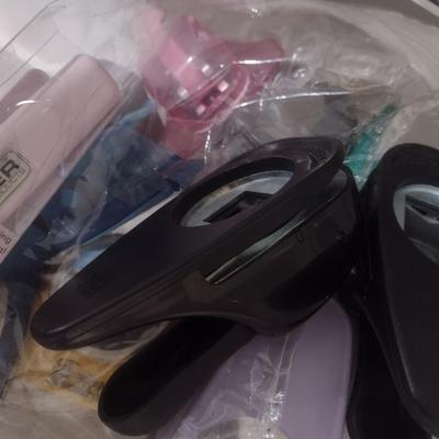 Collection of Craft Accessories, Punches, Tools Etc. Includes Storage Containers (#11)