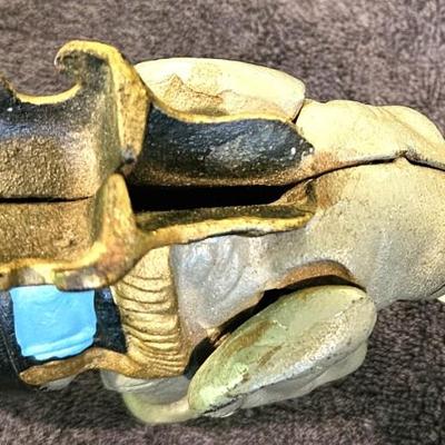 Vintage Cast Iron Mechanical Elephant Coin Bank
