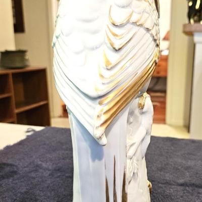 Dresden Style Germain Ceramic Heron Bird Figurine