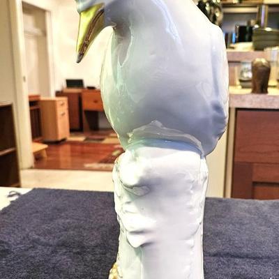 Dresden Style Germain Ceramic Heron Bird Figurine