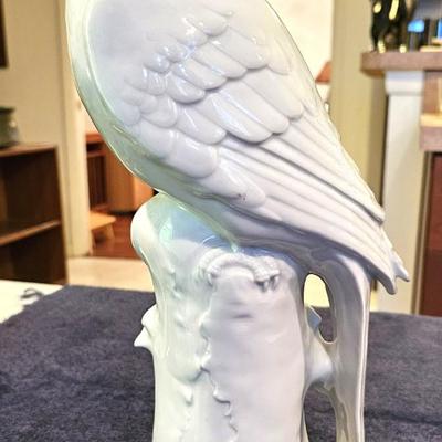 Dresden Style Germain Ceramic Heron Bird Figurine