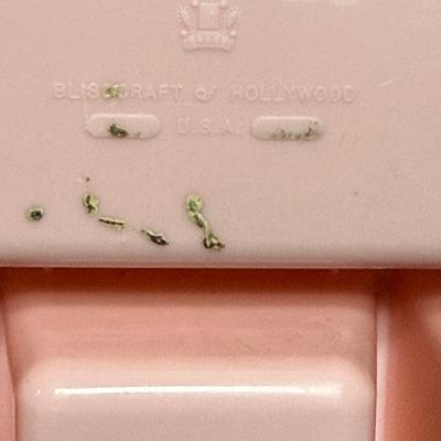 Vintage Pink Plastic Drawer Utensil Organizer