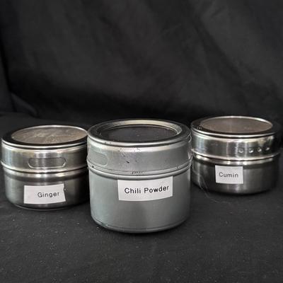 Ball Mason Canning Jars, World Market Spice Tins, and Other Storage Containers (K-DZ)