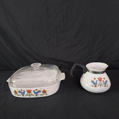 Corning Ware ‘Country Festival’ Kitchenware and Other Casserole Dishes (K-DZ)