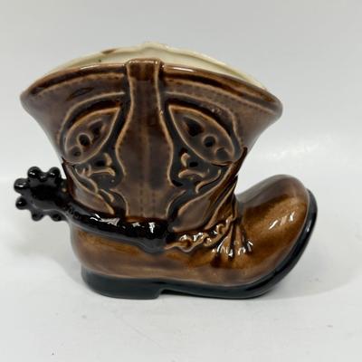 Vintage Ceramic Boot-shaped Flower Vase