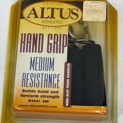 Sale Photo Thumbnail #530: Spring-style hand grip strength training device, model AHG.  In original package.