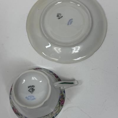 Vintage Teacup & Saucer porcelain Made in Portugal