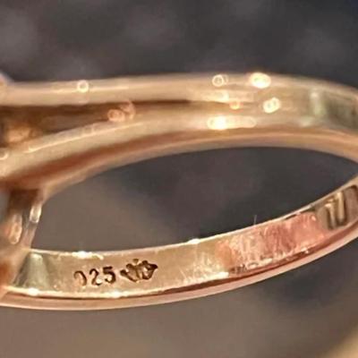 Sterling Opal Ring size 6.75 -could easily be sized up or down