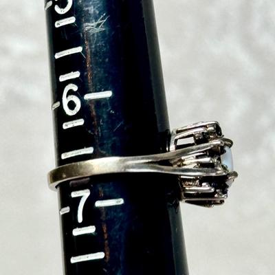 Sterling Opal Ring size 6.75 -could easily be sized up or down
