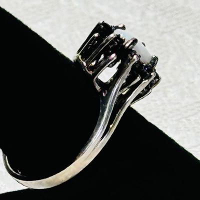 Sterling Opal Ring size 6.75 -could easily be sized up or down