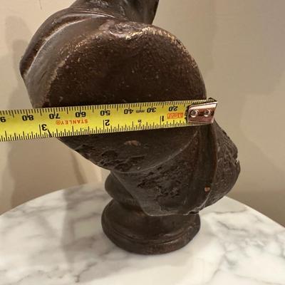 Classical Goddess Bust Sculpture – Bronze Finish