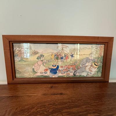Bunny picnic art