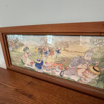 Bunny picnic art