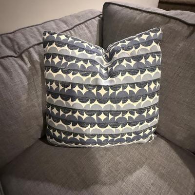 Like new light blue sectional sofa