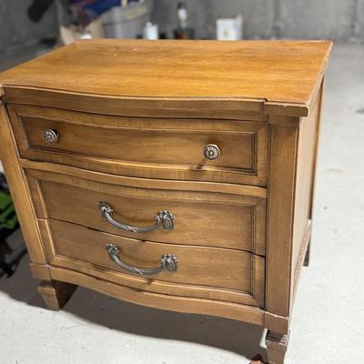 Wood nightstand