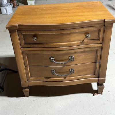Wood nightstand